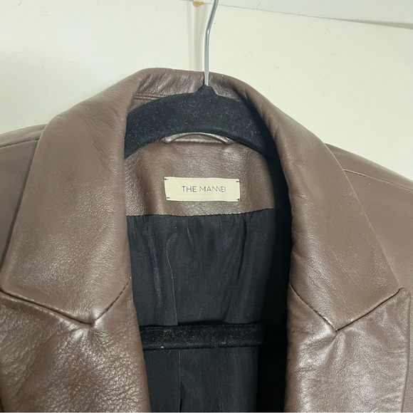 The Mannei Irbid leather blazer in brown size 38 (US 6) - Picture 8 of 15